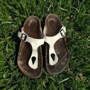 Birkenstock Gizeh White Sandals EU 38 / US 7.